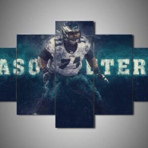 Philadelphia Eagles - Jason Peters - Sport 5 Panel Canvas Art Wall Decor