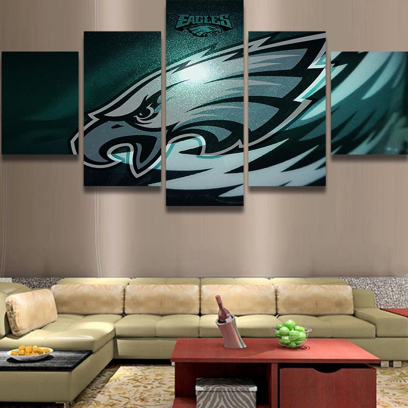 Philadelphia Eagles - Sport 5 Panel Canvas Art Wall Decor Philadelphia Eagles - Sport 5 Panel Canvas Art Wall Decor