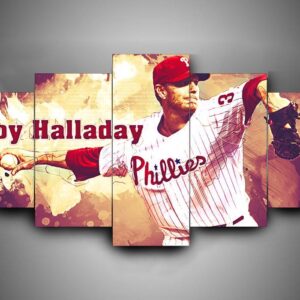 Philadelphia Phillies 1 - Sport 5 Panel Canvas Art Wall Decor