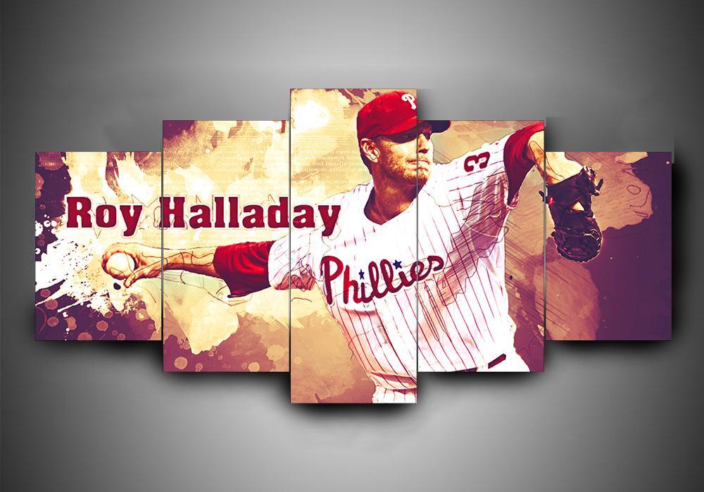 Philadelphia Phillies 1 - Sport 5 Panel Canvas Art Wall Decor Philadelphia Phillies 1 - Sport 5 Panel Canvas Art Wall Decor