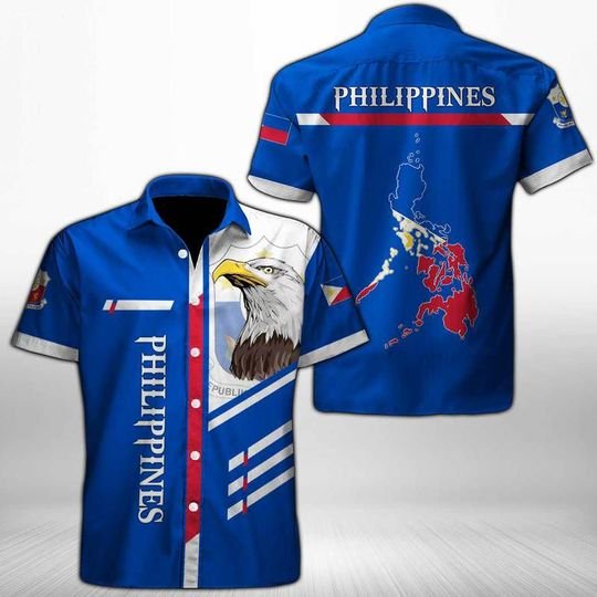 Philippines Hawaiian Shirt Summer Button Up Philippines Hawaiian Shirt Summer Button Up