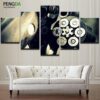 Photo - Automative 5 Panel Canvas Art Wall Decor