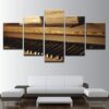 Piano 10 - Music 5 Panel Canvas Art Wall Decor