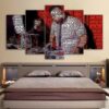 Pick Music Text Dj Music - Abstract 5 Panel Canvas Art Wall Decor