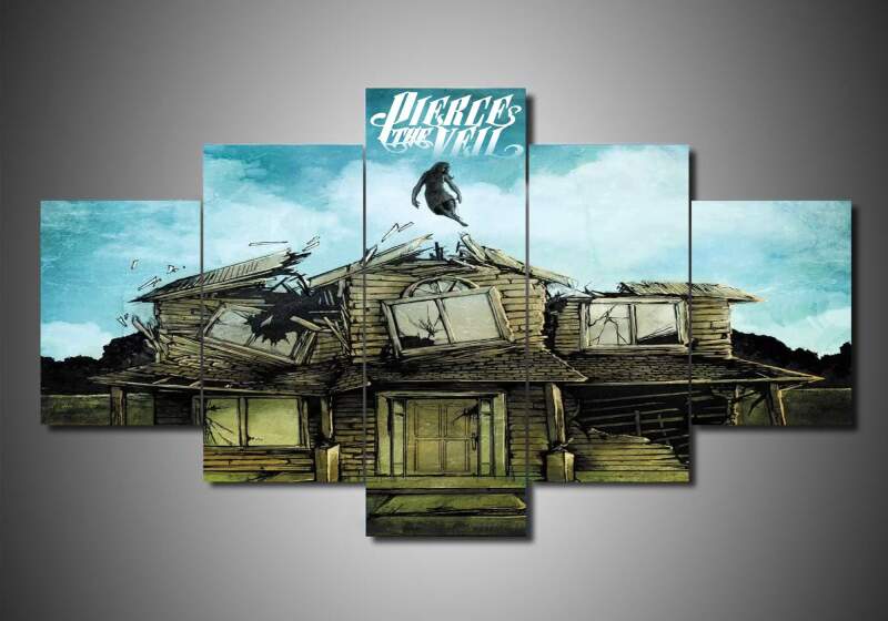 Pierce The Veil - Music 5 Panel Canvas Art Wall Decor Pierce The Veil - Music 5 Panel Canvas Art Wall Decor