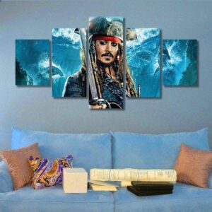 Pirates Of The Caribbean 05 - Movie 5 Panel Canvas Art Wall Decor
