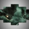 Pirates Of The Caribbean 4 - Movie 5 Panel Canvas Art Wall Decor