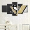 Pittsburgh Penguins 08 - Sport 5 Panel Canvas Art Wall Decor