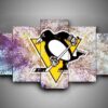 Pittsburgh Penguins 2 - Sport 5 Panel Canvas Art Wall Decor