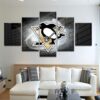 Pittsburgh Penguins 4 - Sport 5 Panel Canvas Art Wall Decor