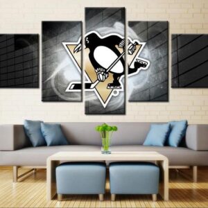 Pittsburgh Penguins Sports Team - Sport 5 Panel Canvas Art Wall Decor