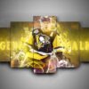 Pittsburgh Penguins - Evgeni Malkin - Sport 5 Panel Canvas Art Wall Decor