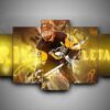 Pittsburgh Penguins - Kris Letang - Sport 5 Panel Canvas Art Wall Decor