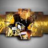 Pittsburgh Penguins - Matt Hunwick - Sport 5 Panel Canvas Art Wall Decor