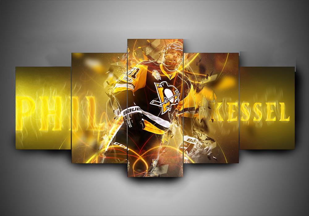 Pittsburgh Penguins - Phil Kessel - Sport 5 Panel Canvas Art Wall Decor Pittsburgh Penguins - Phil Kessel - Sport 5 Panel Canvas Art Wall Decor