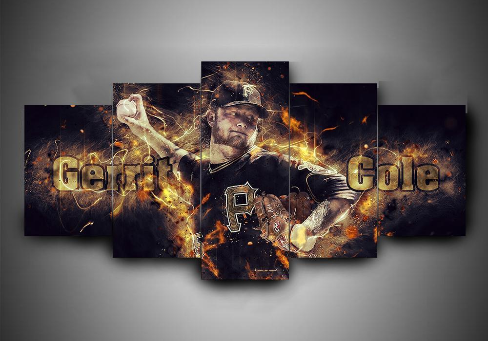 Pittsburgh Pirates 2 - Sport 5 Panel Canvas Art Wall Decor Pittsburgh Pirates 2 - Sport 5 Panel Canvas Art Wall Decor