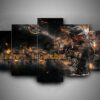 Pittsburgh Pirates 3 - Sport 5 Panel Canvas Art Wall Decor