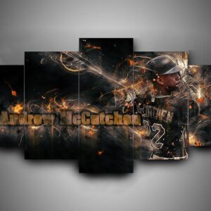 Pittsburgh Pirates 3 - Sport 5 Panel Canvas Art Wall Decor