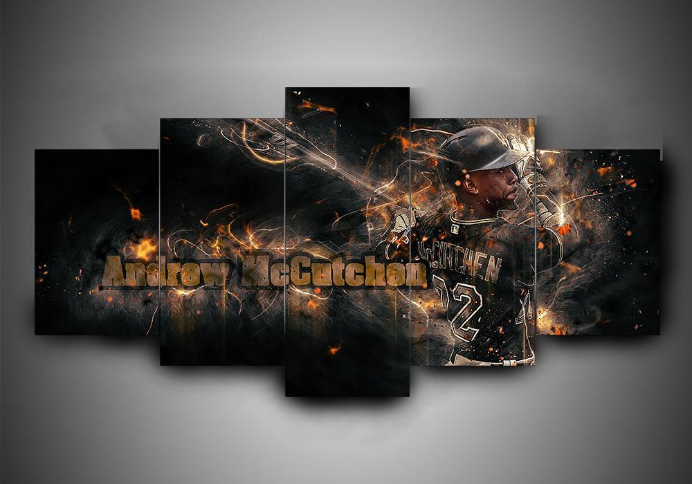 Pittsburgh Pirates 3 - Sport 5 Panel Canvas Art Wall Decor Pittsburgh Pirates 3 - Sport 5 Panel Canvas Art Wall Decor