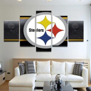 Pittsburgh Steelers 6 - Sport 5 Panel Canvas Art Wall Decor