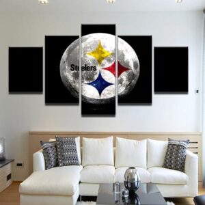 Pittsburgh Steelers 7 - Sport 5 Panel Canvas Art Wall Decor