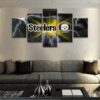 Pittsburgh Steelers Football Club - Sports 5 Panel Canvas Art Wall Decor