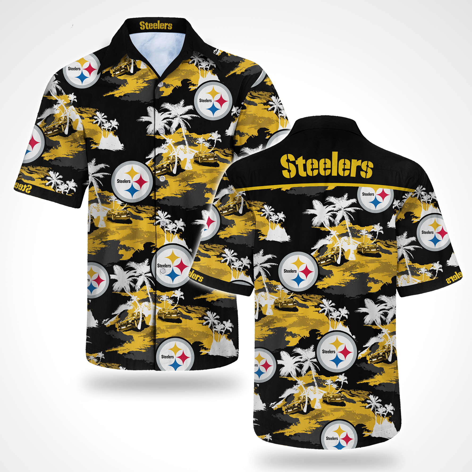 Pittsburgh Steelers Hawaiian Shirt Summer Button Up Pittsburgh Steelers Hawaiian Shirt Summer Button Up