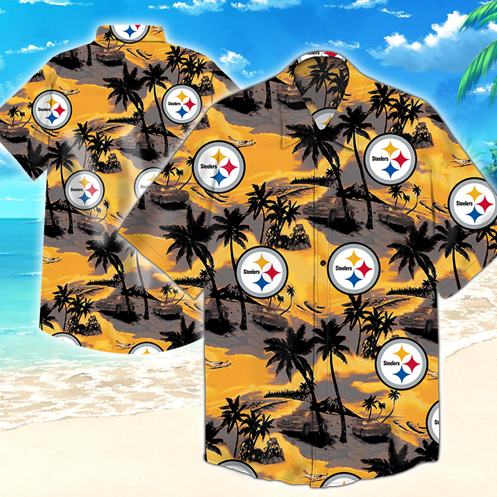 Pittsburgh Steelers Nfl Hawaiian Shirt Summer Button Up Pittsburgh Steelers Nfl Hawaiian Shirt Summer Button Up