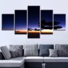 Plane 74 - Space 5 Panel Canvas Art Wall Decor