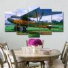 Plane colors - Aircraft 5 Panel Canvas Art Wall Decor