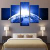 Planet 44 - Space 5 Panel Canvas Art Wall Decor