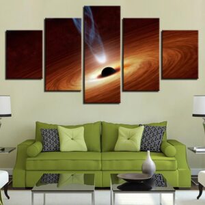 Planet 51 - Space 5 Panel Canvas Art Wall Decor