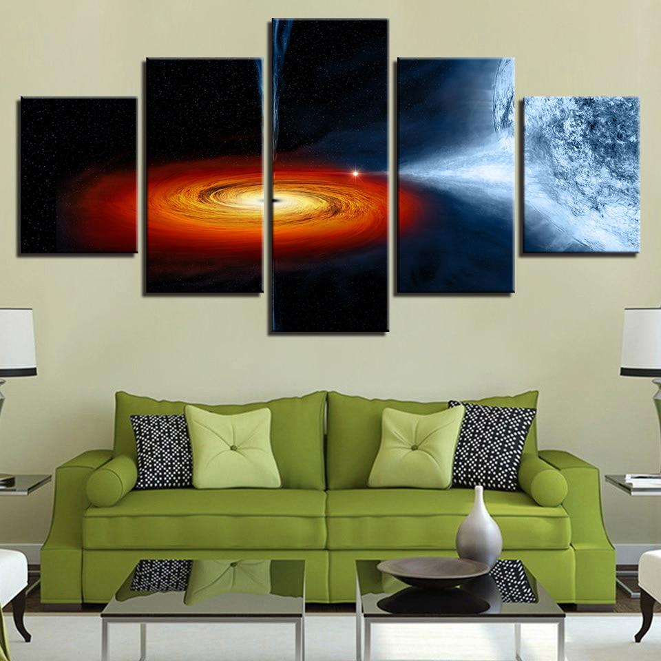 Planet 52 - Space 5 Panel Canvas Art Wall Decor Planet 52 - Space 5 Panel Canvas Art Wall Decor
