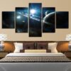 Planet 53 - Space 5 Panel Canvas Art Wall Decor