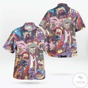 Pokemon Rick And Morty Hawaiian Shirt