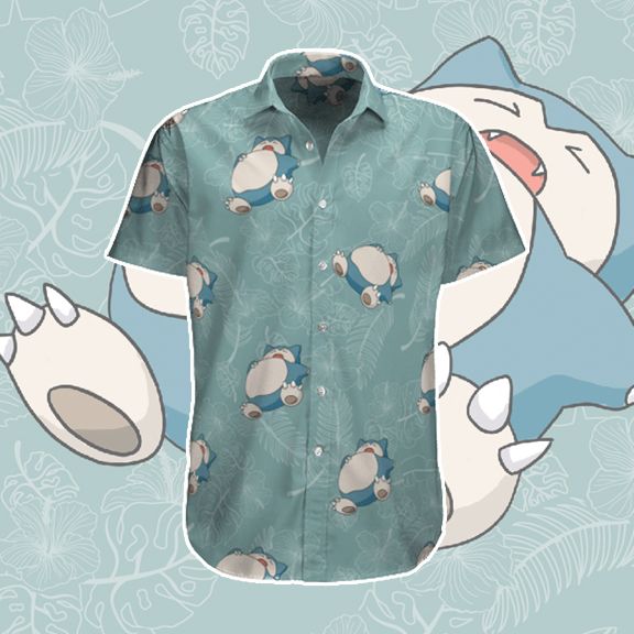 Pokemon Snorlax Hawaiian Shirt Pokemon Snorlax Hawaiian Shirt