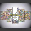 Pokemon - Gaming 5 Panel Canvas Art Wall Decor