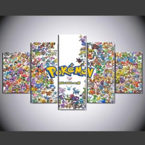 Pokemon - Gaming 5 Panel Canvas Art Wall Decor