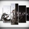 Police Good Vs Evil 4 - Gaming 5 Panel Canvas Art Wall Decor