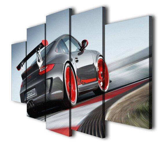 Porsche 911 Gt3 Sport Car - Automative 5 Panel Canvas Art Wall Decor Porsche 911 Gt3 Sport Car - Automative 5 Panel Canvas Art Wall Decor