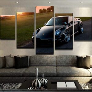 Porsche 911 Turbo - Automative 5 Panel Canvas Art Wall Decor