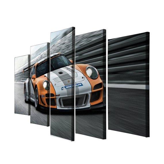 Porsche The New 911 Gt3 Super Car - Automative 5 Panel Canvas Art Wall Decor Porsche The New 911 Gt3 Super Car - Automative 5 Panel Canvas Art Wall Decor