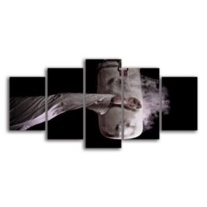 Power Kick - Sport 5 Panel Canvas Art Wall Decor