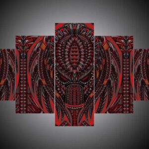 Predator 2 - Movie 5 Panel Canvas Art Wall Decor