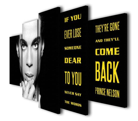 Prince Nelson - Famous Person 5 Panel Canvas Art Wall Decor Prince Nelson - Famous Person 5 Panel Canvas Art Wall Decor