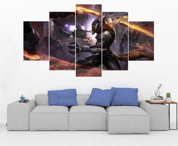 Project Master Yi - League Of Legends - Gaming 5 Panel Canvas Art Wall Decor Project Master Yi - League Of Legends - Gaming 5 Panel Canvas Art Wall Decor
