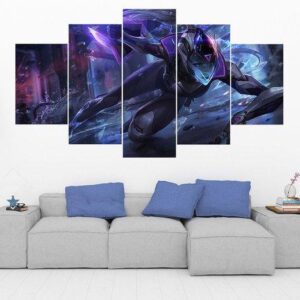 Project Vayne - League Of Legends - Gaming 5 Panel Canvas Art Wall Decor