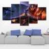 Project Yasuo - League Of Legends - Gaming 5 Panel Canvas Art Wall Decor