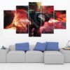 Project Zed - League Of Legends - Gaming 5 Panel Canvas Art Wall Decor