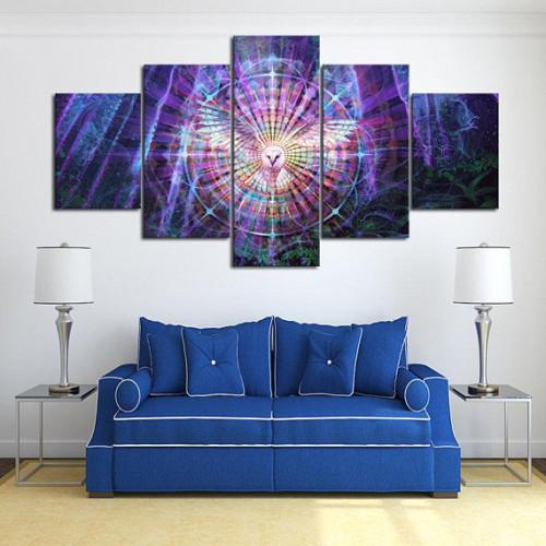 Psychedelic - Abstract 5 Panel Canvas Art Wall Decor Psychedelic - Abstract 5 Panel Canvas Art Wall Decor